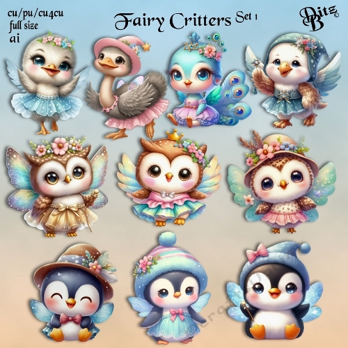 Fairy Critters Set 1