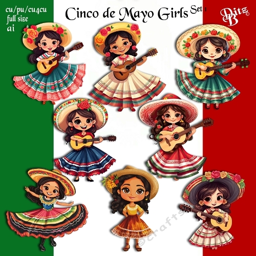 Cinco de Mayo Girls Set 1
