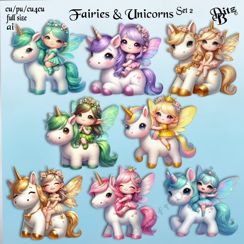 Fairies & Unicorns Set 2