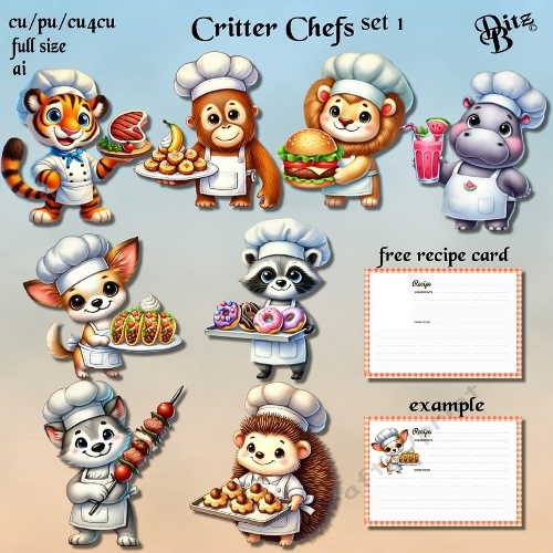 Critter Chefs Set 1