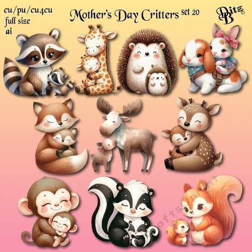 Mothers Day Critters Set 20