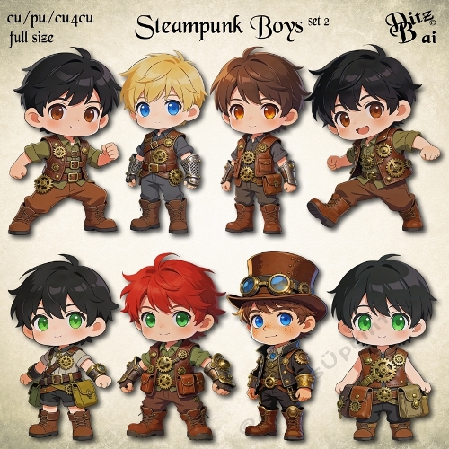 Steampunk Boys Set 2