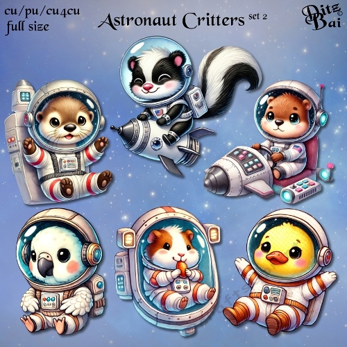 Astronaut Critters Set 2