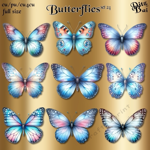 Butterflies Set 24