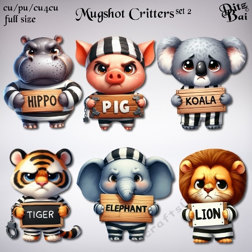 Mugshot Critters Set 2