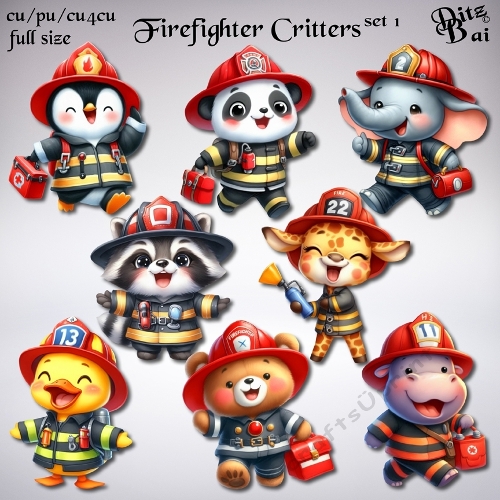 Firefighter Critters Set 1