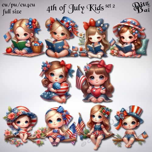 4th of July Kids Set 2