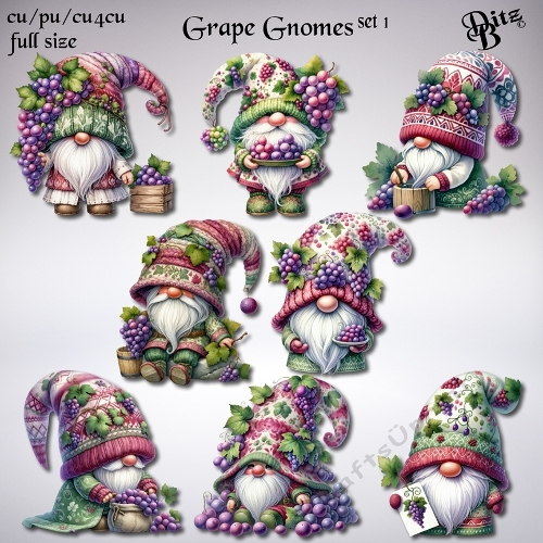 Grape Gnomes Set 1