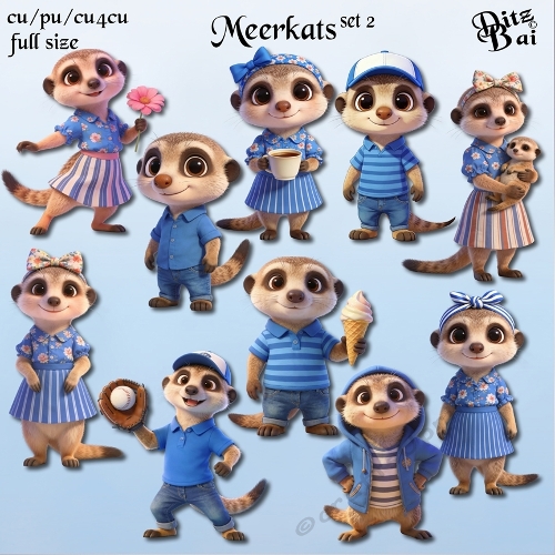 Meerkats Set 2