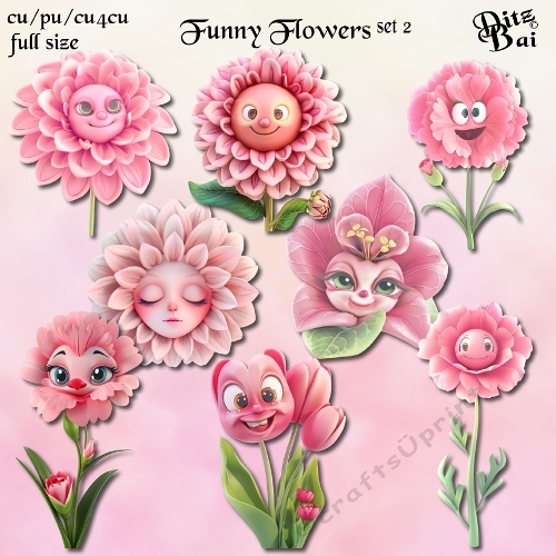 Funny Flowers Set 2