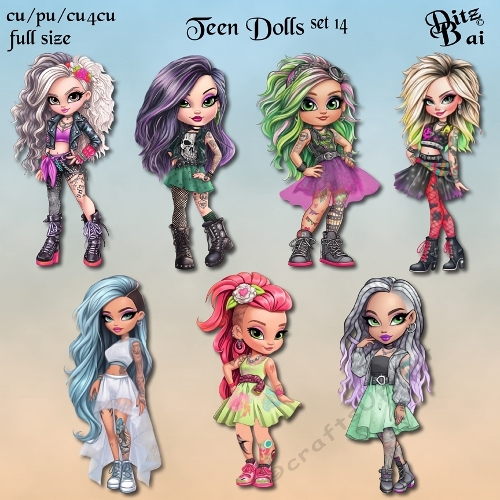 Teen Dolls Set 14