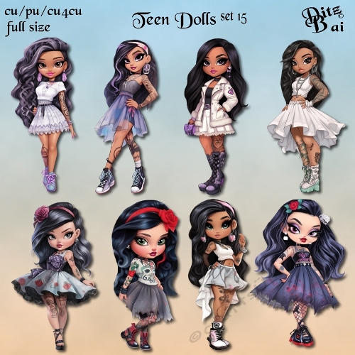 Teen Dolls Set 15