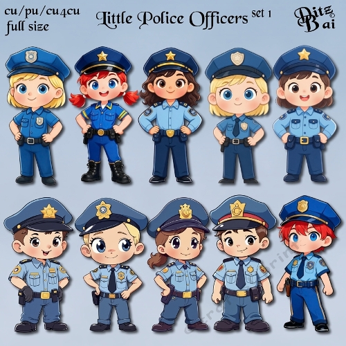 Little Police Officers Set 1