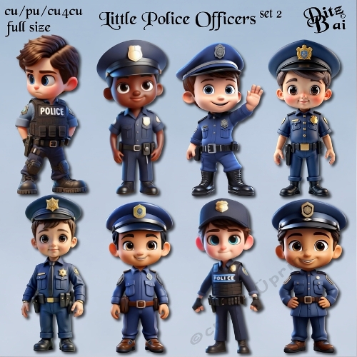 Little Police Officers Set 2