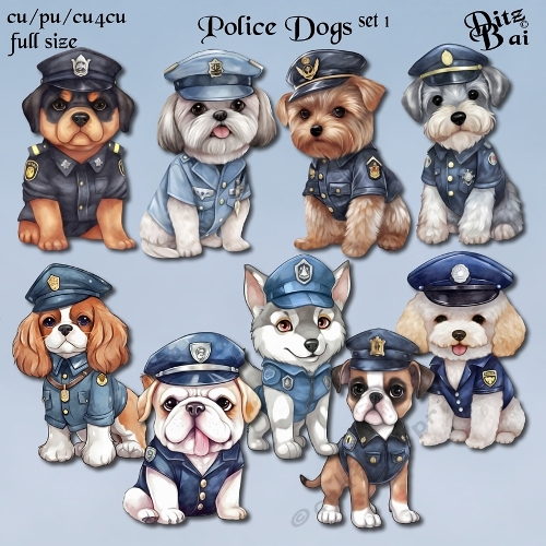 Police Dogs Set 1