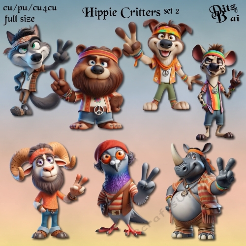 Hippie Critters Set 2