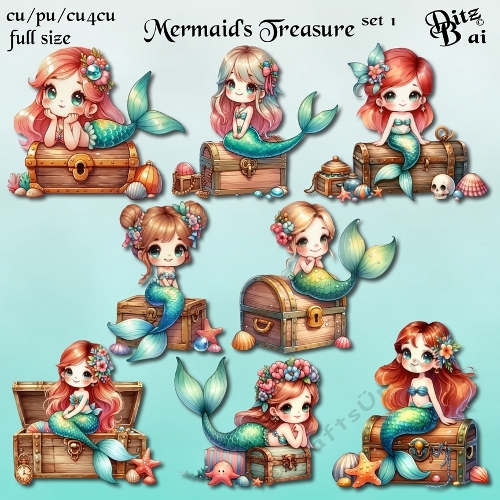 Mermaids Treasure Set 1