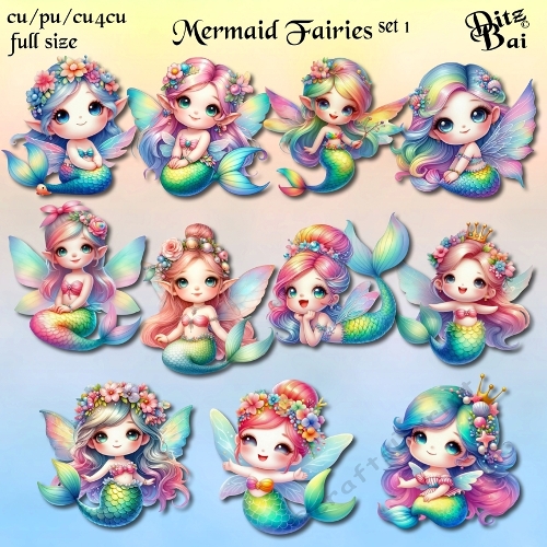 Mermaid Fairies Set 1