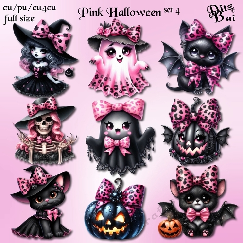 Pink Halloween Set 4