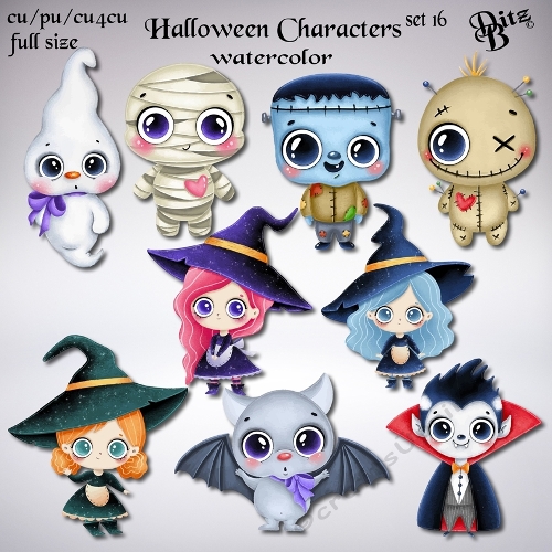 Halloween Characters Set 16