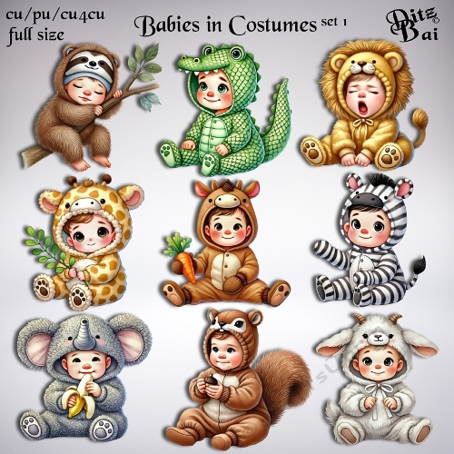 Babies in Costumes Set 1