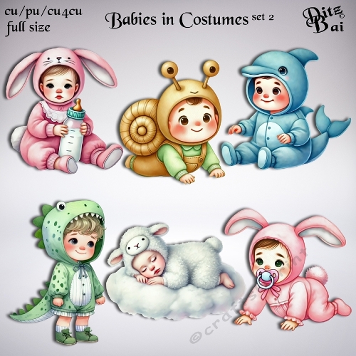 Babies in Costumes Set 2
