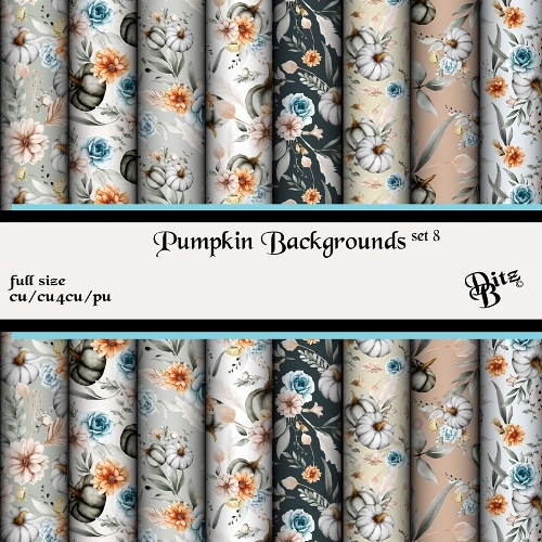 Pumpkin Backgrounds Set 8 