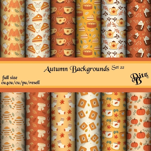 Autumn Backgrounds Set 22
