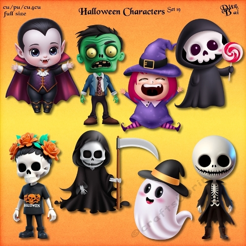 Halloween Characters Set 19