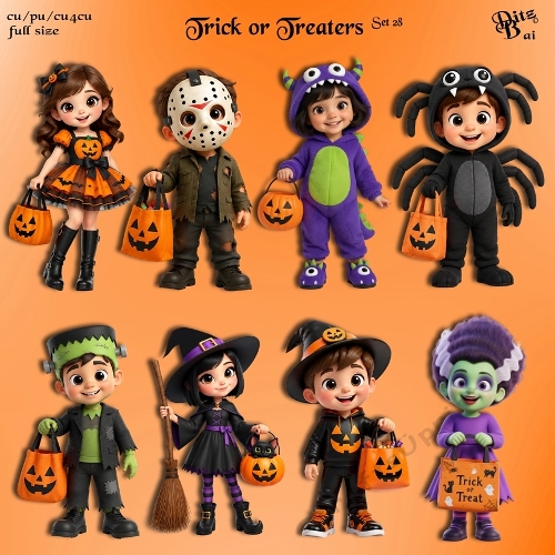 Trick or Treaters Set 28