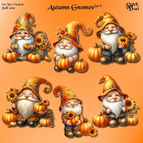 Autumn Gnomes Set 8
