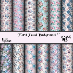 Floral Pastel Backgrounds Set 2