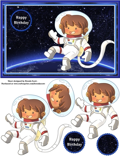 Space Birthday Boy 3