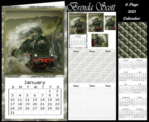 Train - 2021 Calendar