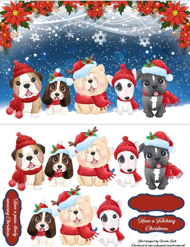 Cute Christmas Dogs 2
