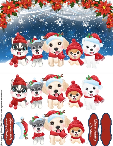 Cute Christmas Dogs 3