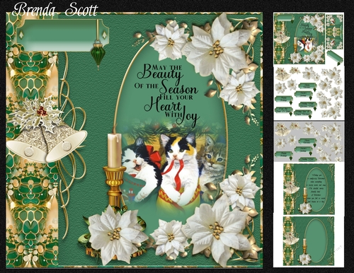 Green and White Poinsettias 2