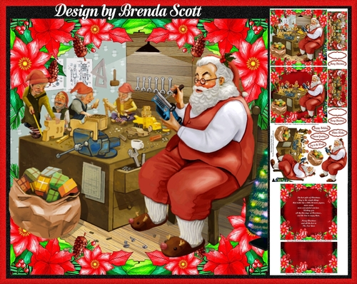 Santa Helping the Elfs
