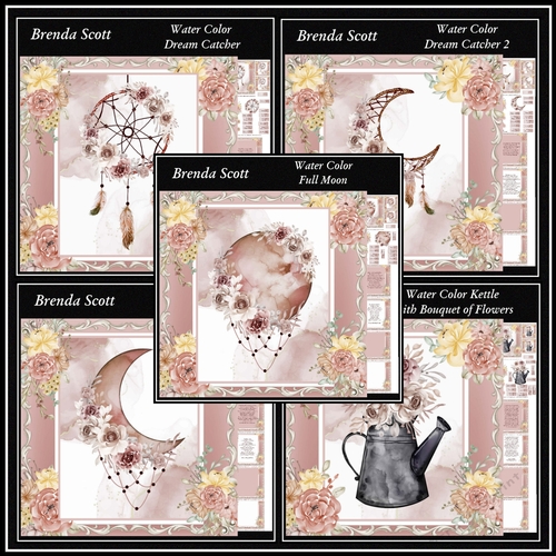Water Color Floral Bumper Kit