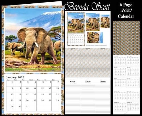 Elephant Herd - 2023 Calendar