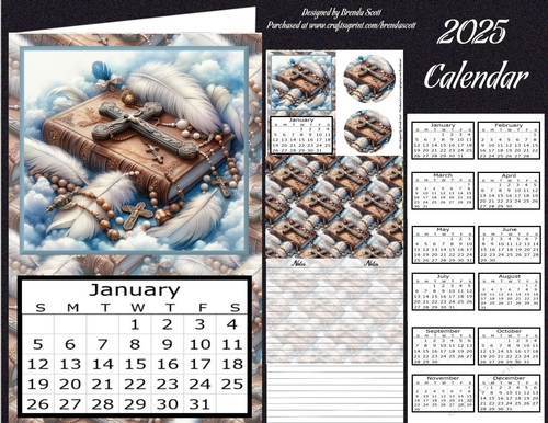 Amazing Cross 2025 Calendar