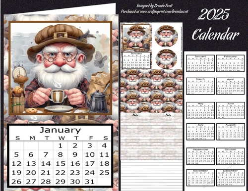 Man with Morning Coffee - 2025 Calendar