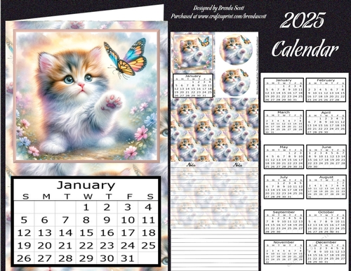 Magical Kitten - 2025 Calendar