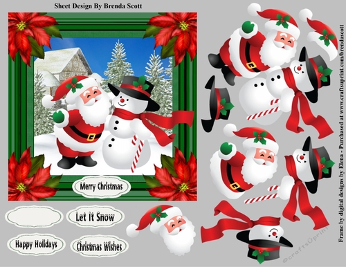 Santa Happy to see Frosty