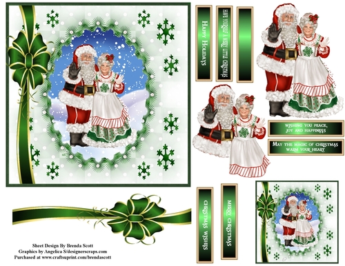 Mrs. and Mr. Claus green