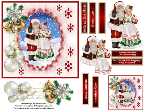 Mrs. and Mr. Claus red