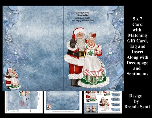Mr and Mrs Claus Card Set