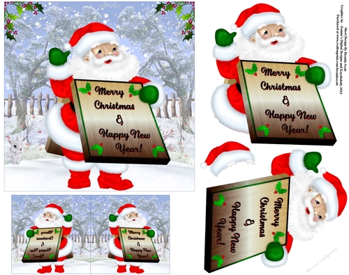 Santa Wishing you a Merry Christmas