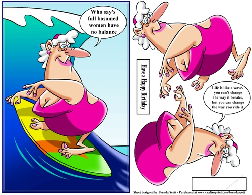Well Bosomed Surfer