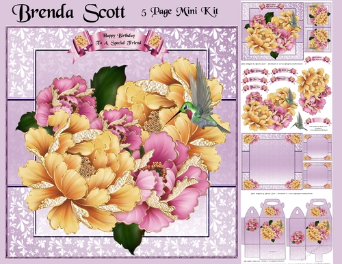 Golden and Pink Flowers